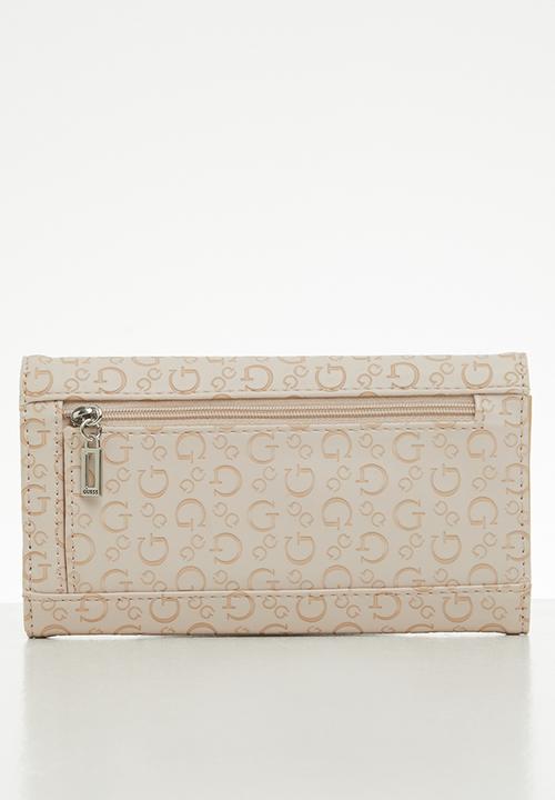 GUESS - Buoso slg slim clutch - latte