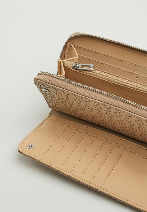 GUESS - Buoso slg multi zip around wrs - latte