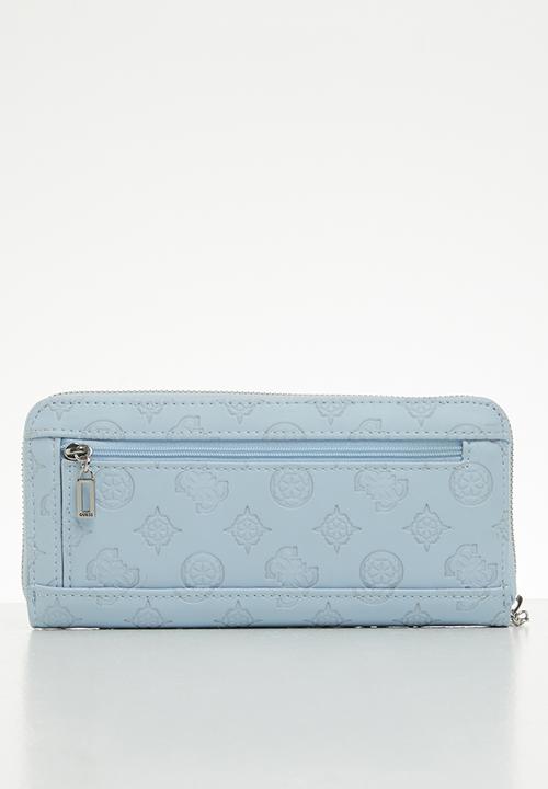 GUESS - Dayane slg large zip around - sky
