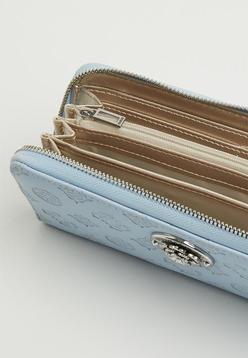 GUESS - Dayane slg large zip around - sky