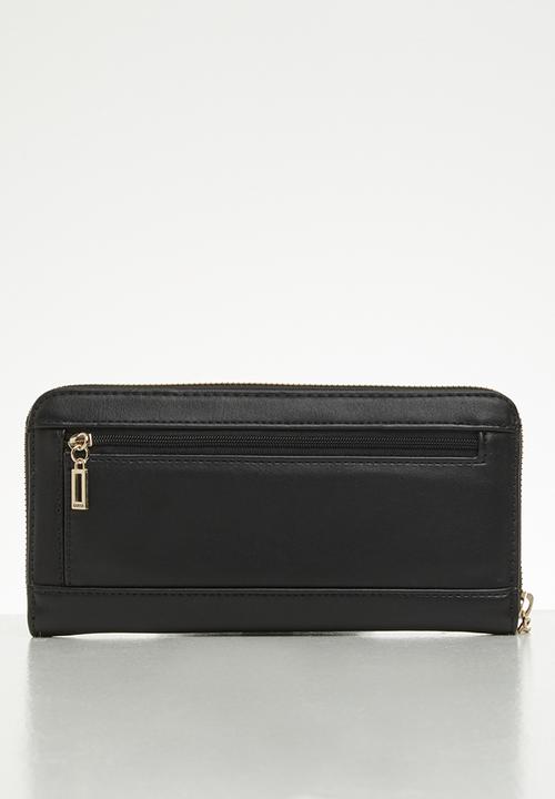 GUESS - Illy slg large zip around - black