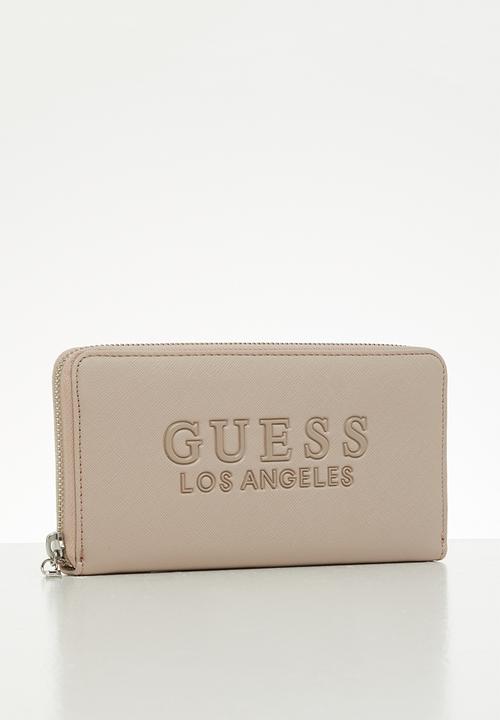 GUESS - Rodney slg medium zip around - blush