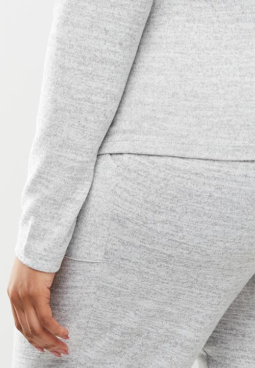Blake - Soft Touch hoodie cropped - grey 