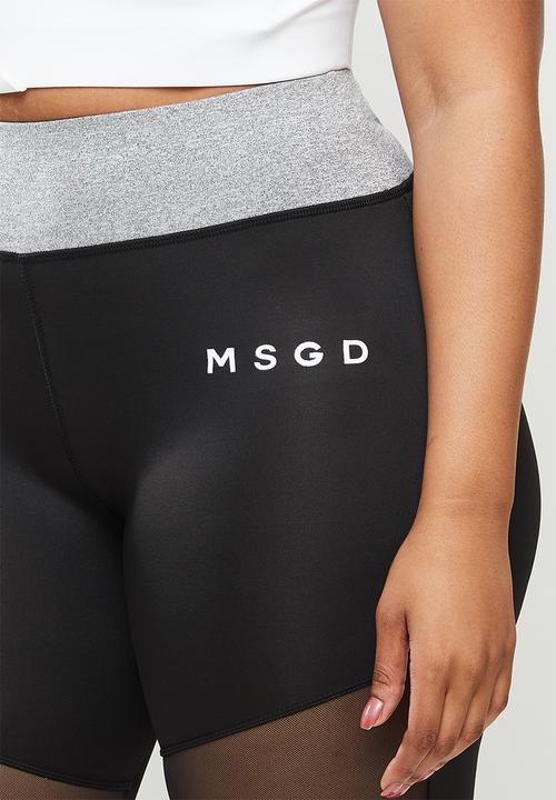 Missguided - Plus size missguided active panel legging - black