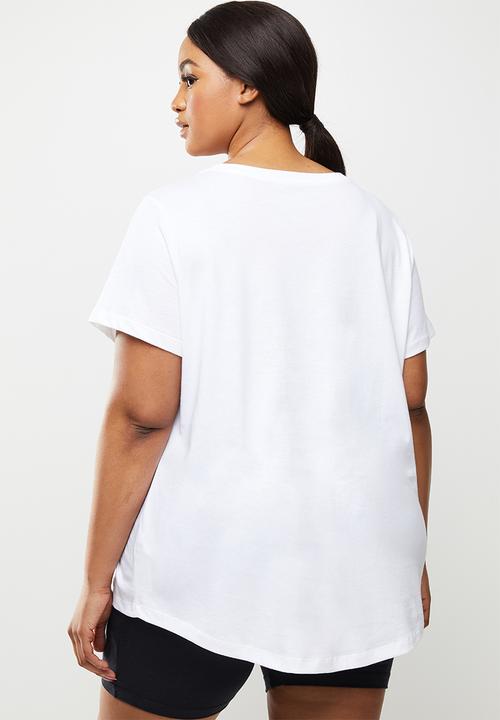 Nike - Plus nsw essential crew tee - white