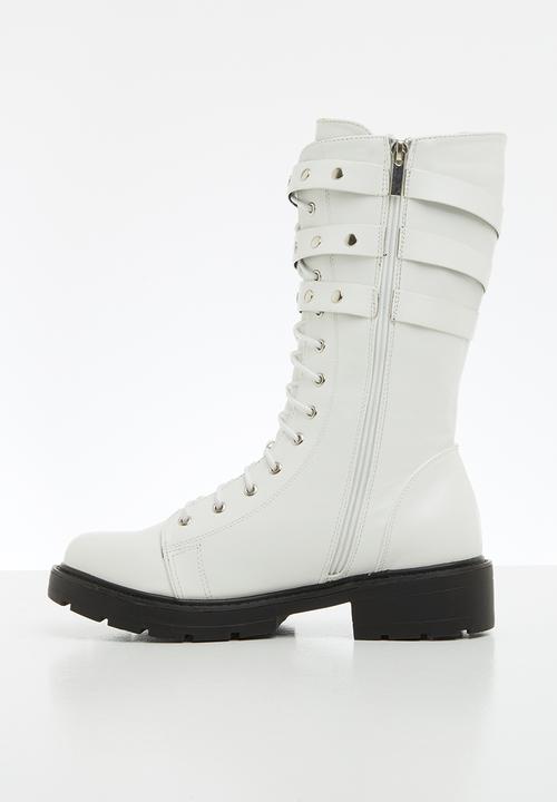 Z_Code_Z - Olivia biker boot - white