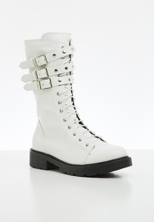 Z_Code_Z - Olivia biker boot - white