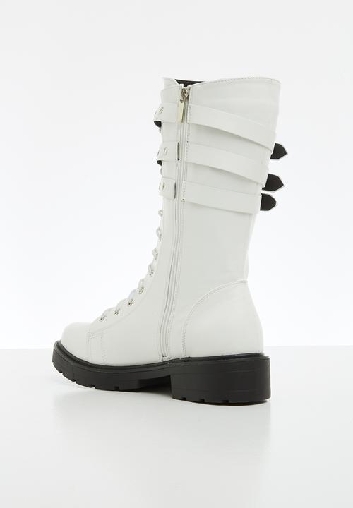 Z_Code_Z - Olivia biker boot - white