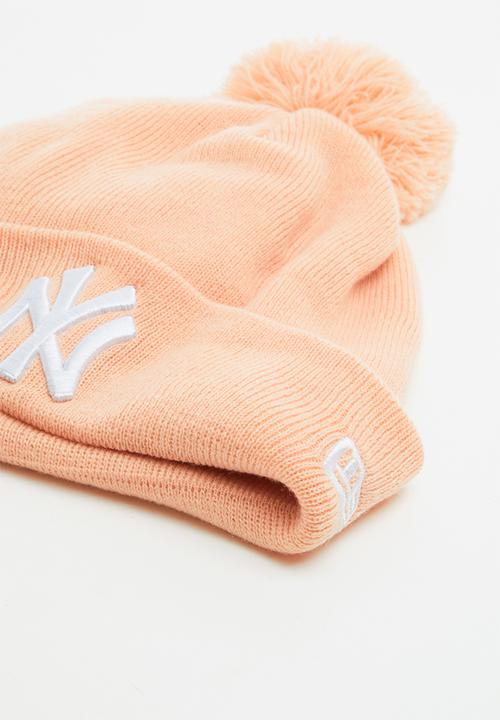 New Era - Knit womens bobble New York Yankees - pink