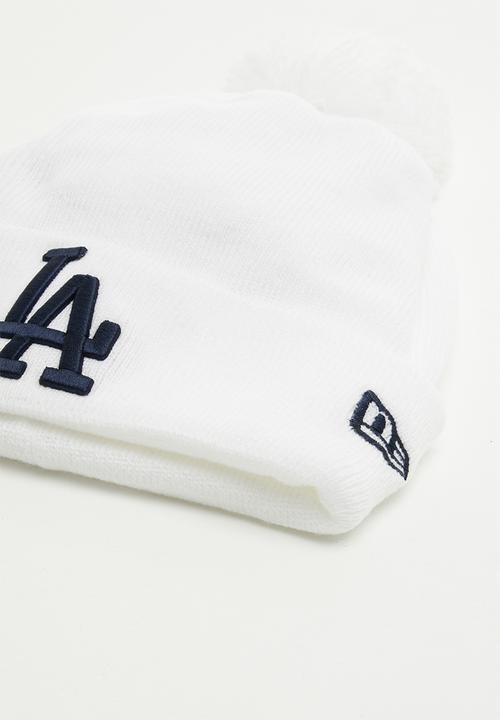New Era - Knit womens bobble Los Angeles Dodgers  - white