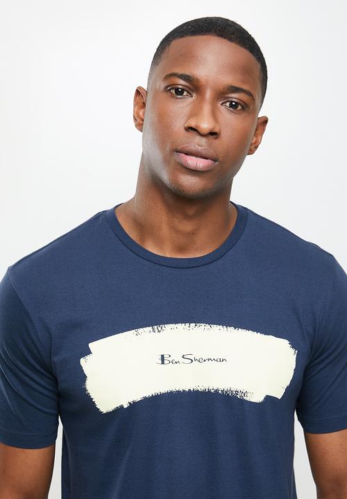 Ben Sherman - Paint stripe tee - navy