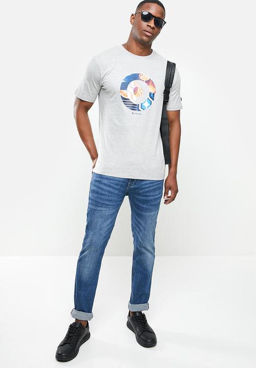 Ben Sherman - Multi target tee - grey