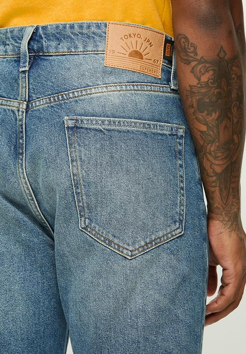 Superdry. - Taper jeans - angus vintage blue
