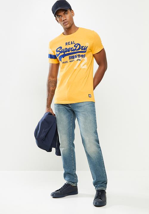 Superdry. - Vl varsity tee - upstate gold marl
