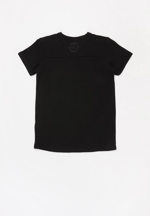 Ripstop - Nelin v-neck tee - black