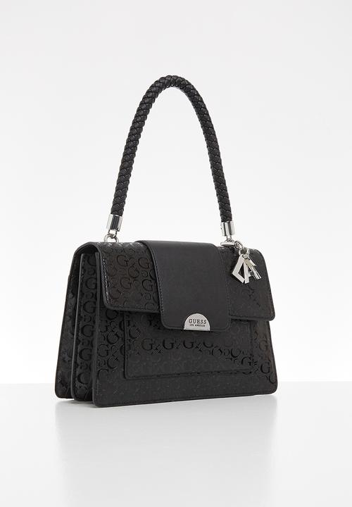 GUESS - Evelin top handle flap - black