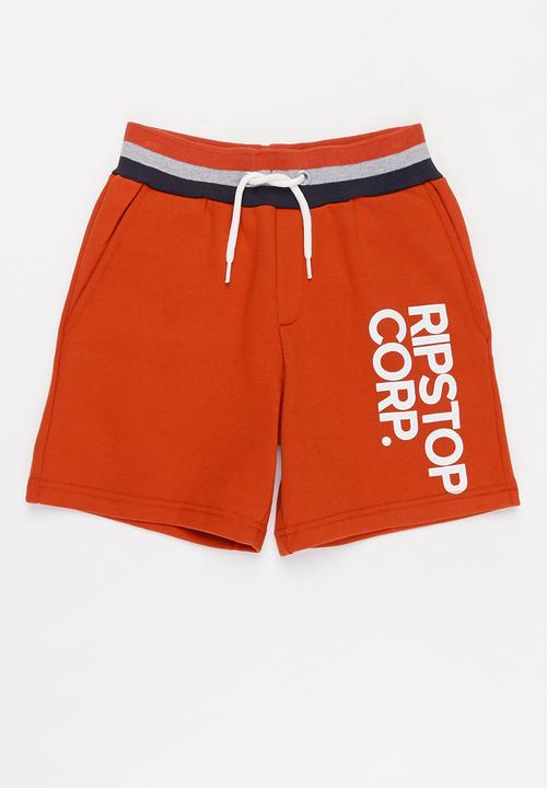 Ripstop - Showside jog shorts - red
