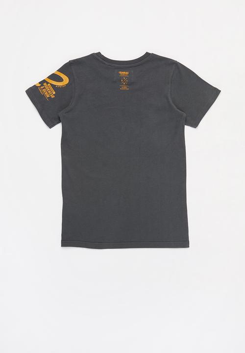 Ripstop - Plantan short sleeve tee - charcoal