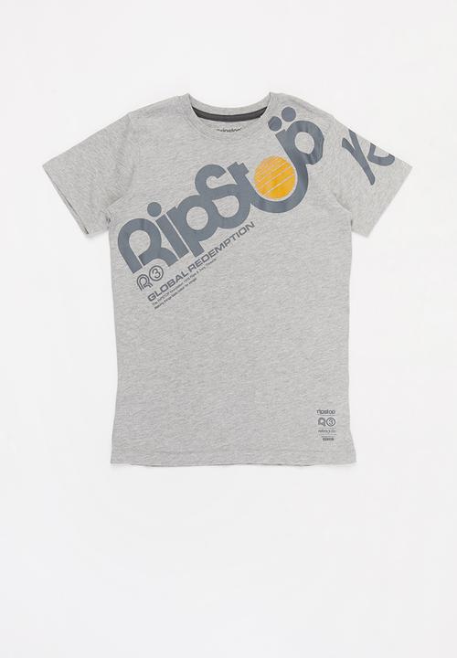 Ripstop - Plantan short sleeve tee - grey