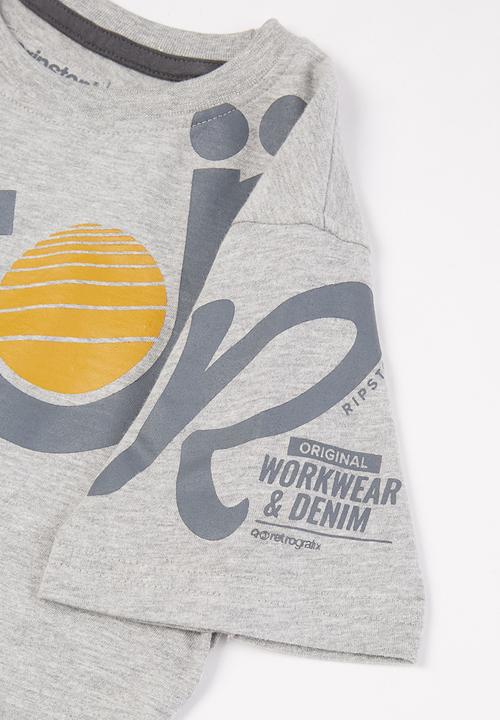 Ripstop - Plantan short sleeve tee - grey