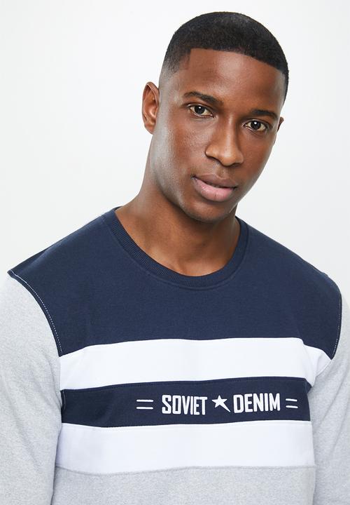 SOVIET - Javier crew neck sweat top - multi