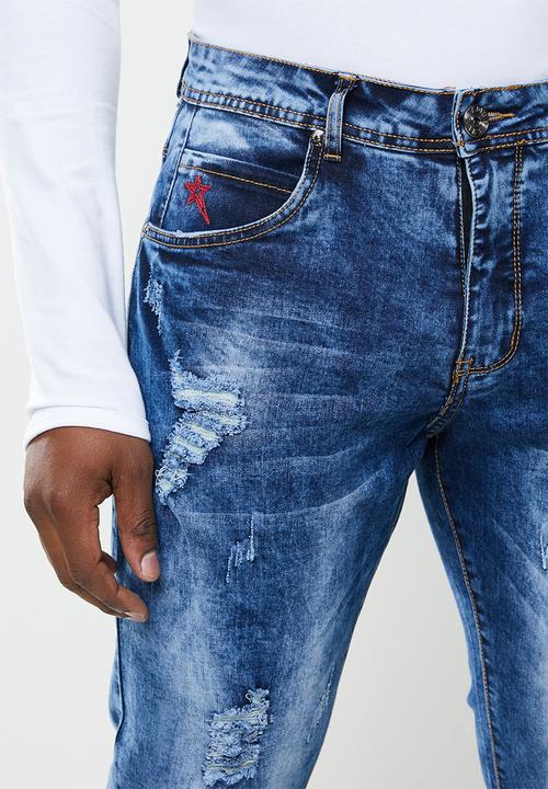 SOVIET - Barreiro straight leg denim - blue