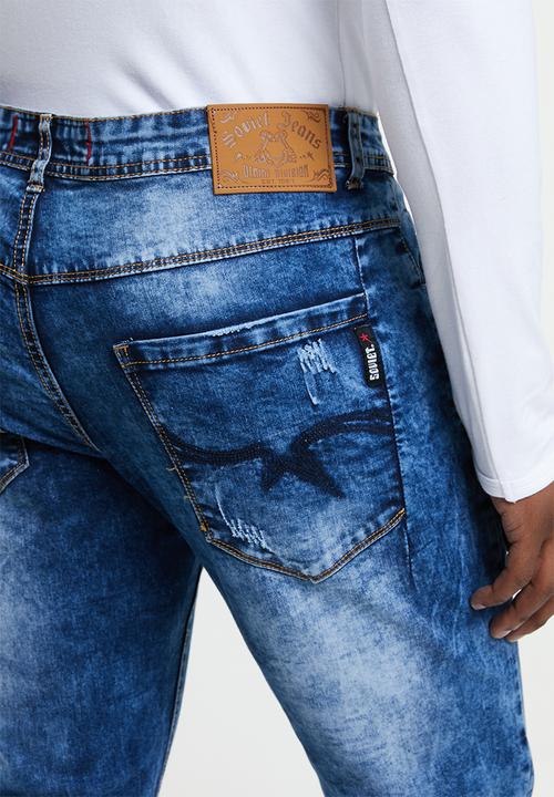 SOVIET - Barreiro straight leg denim - blue