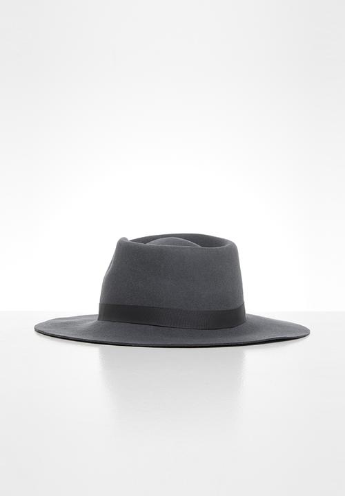 Freya Hats  - Leo wide brim hat - charcoal