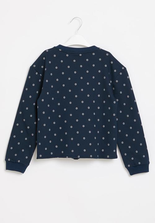 Pop Candy - Younger girls tie front sweat top - multi
