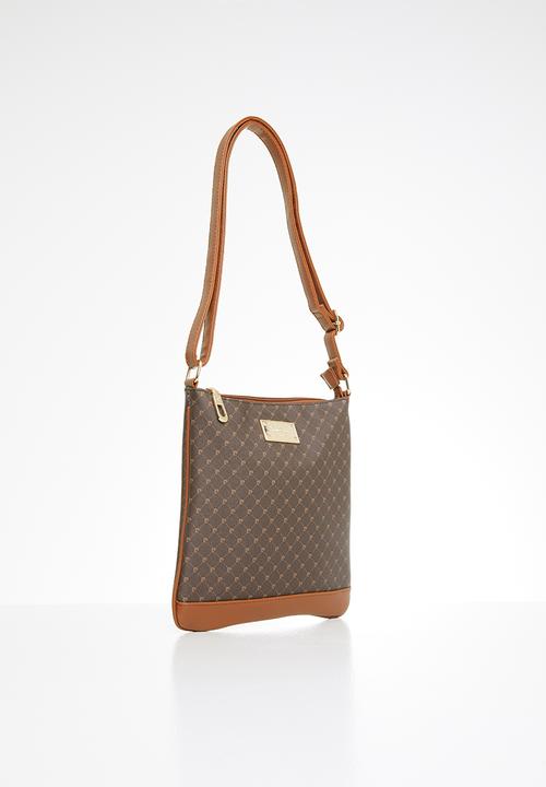 Pierre Cardin - Gulianna north/south crossbody - brown