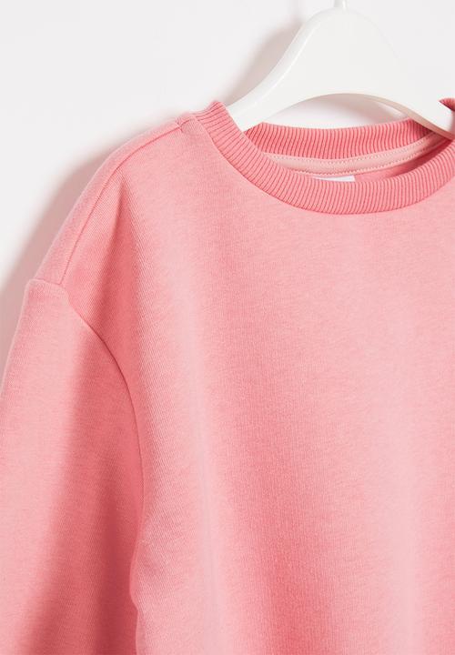 Pop Candy - Younger girls tie front sweat top - pink