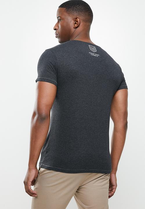 S.P.C.C - Kyro straight hem tee - charcoal melange