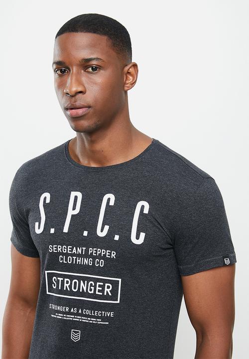 S.P.C.C - Kyro straight hem tee - charcoal melange