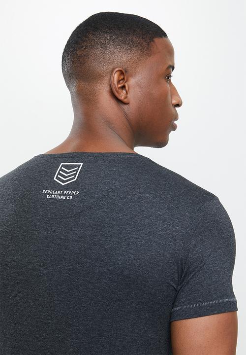 S.P.C.C - Kyro straight hem tee - charcoal melange