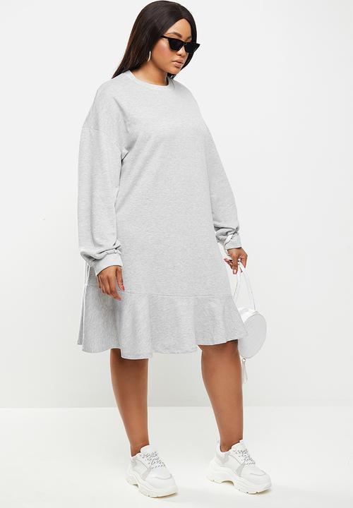 Glamorous - Plus stane dress - grey 