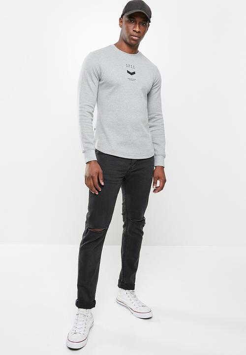 S.P.C.C - Deveron long sleeve tee - grey melange