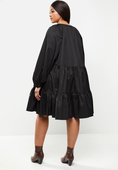 Glamorous - Plus polyamide dress - black 