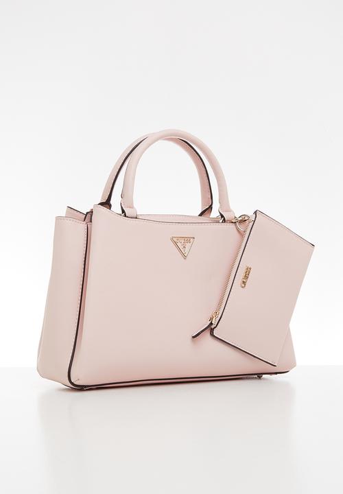 GUESS - Ambrose turnlock satchel - blush