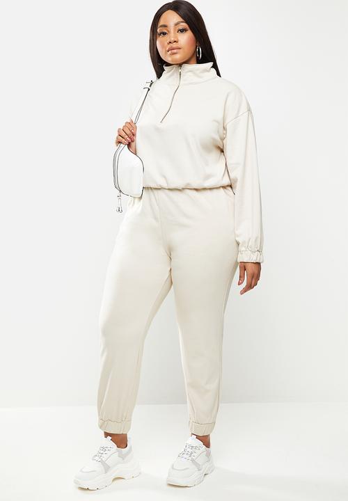 Glamorous - Plus trackies- stone
