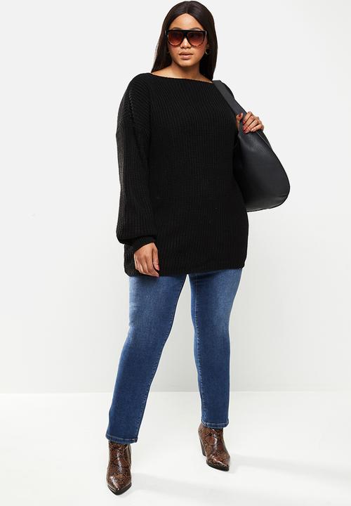 Glamorous - Curve lara jumper - black