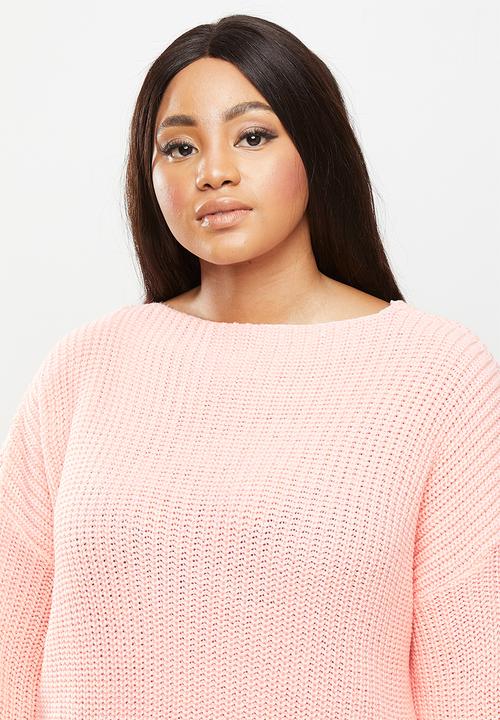 Glamorous - Curve lara jumper - dusty pink