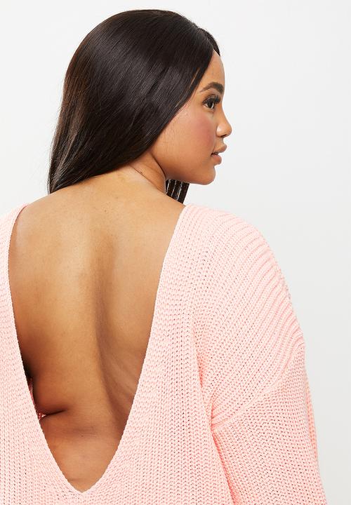 Glamorous - Curve lara jumper - dusty pink