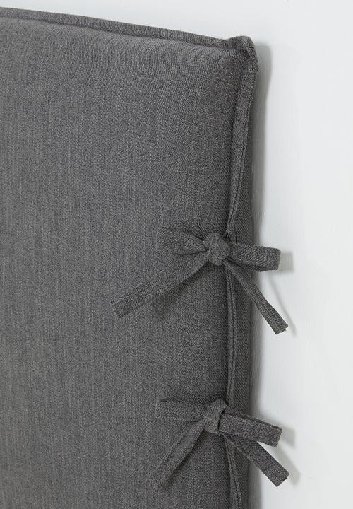 Sixth Floor - Slate ties headboard - grey