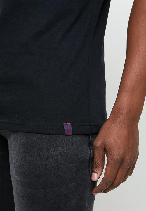SOVIET - Garfunkle slim fit crew neck tee - black