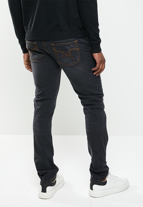 SOVIET - Lindstrom straight leg denim - black