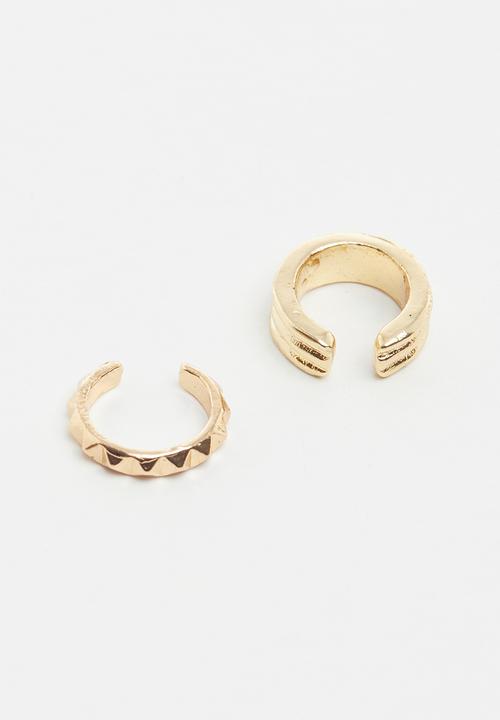 Superbalist - 2 Pack ear cuff set - gold