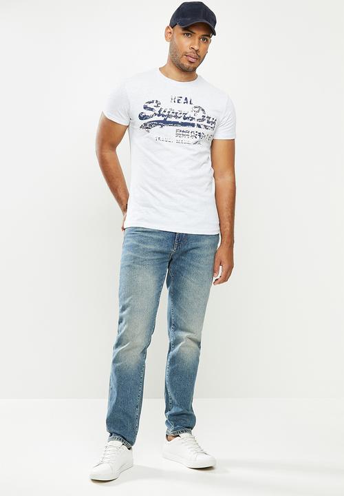 Superdry. - Vl infill tee - ice marl