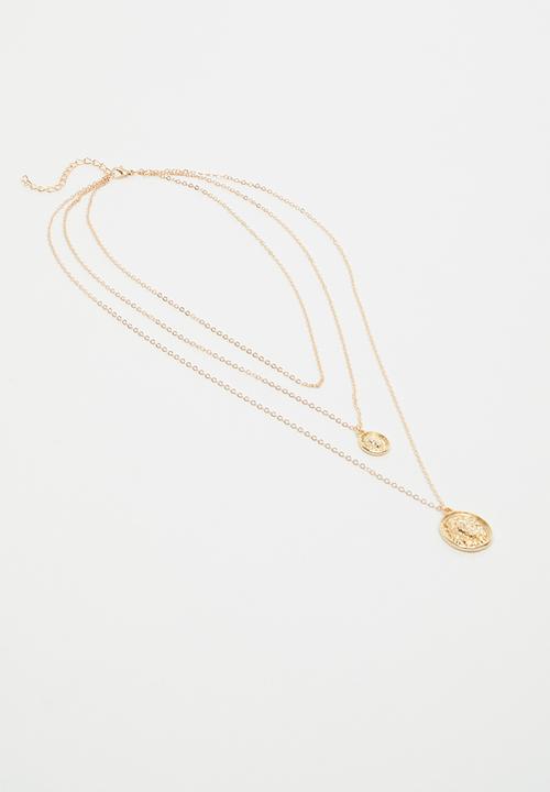 Superbalist - Layered disc necklace - gold