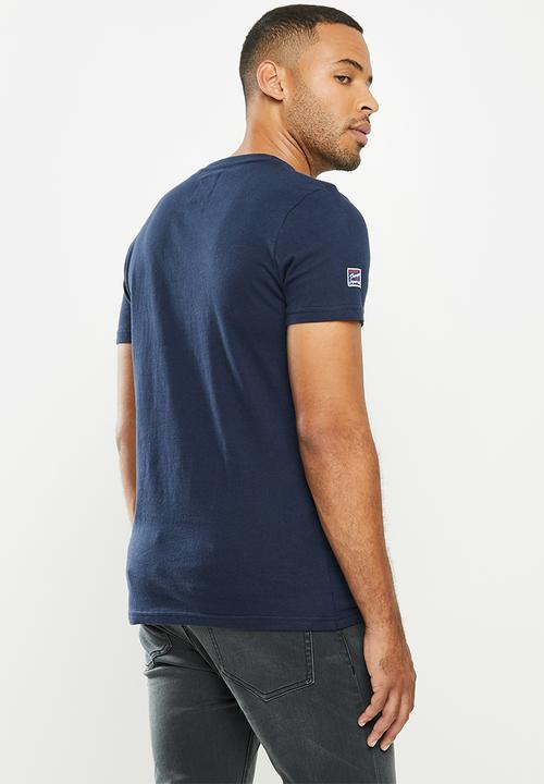 Superdry. - T&f classic tee - nautical navy