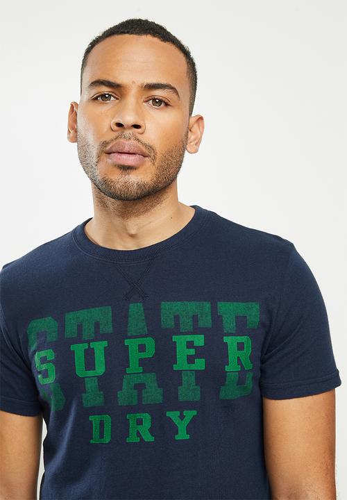 Superdry. - T&f classic tee - nautical navy